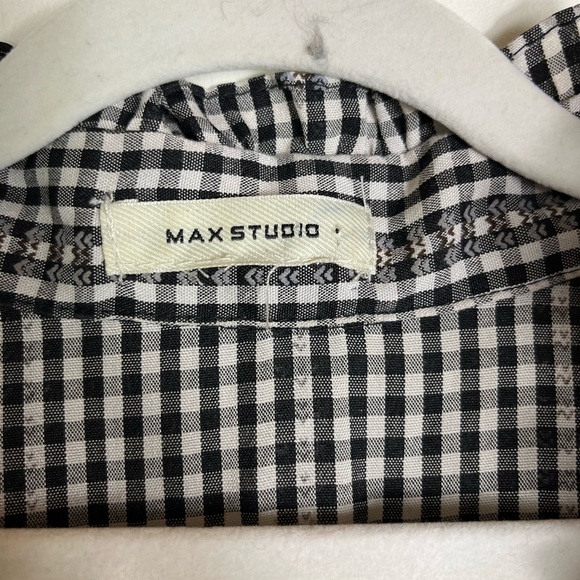 Max Studio Gingham Puff Sleeve Midi Dress | Cottagecore Prairie - Picture 7 of 12